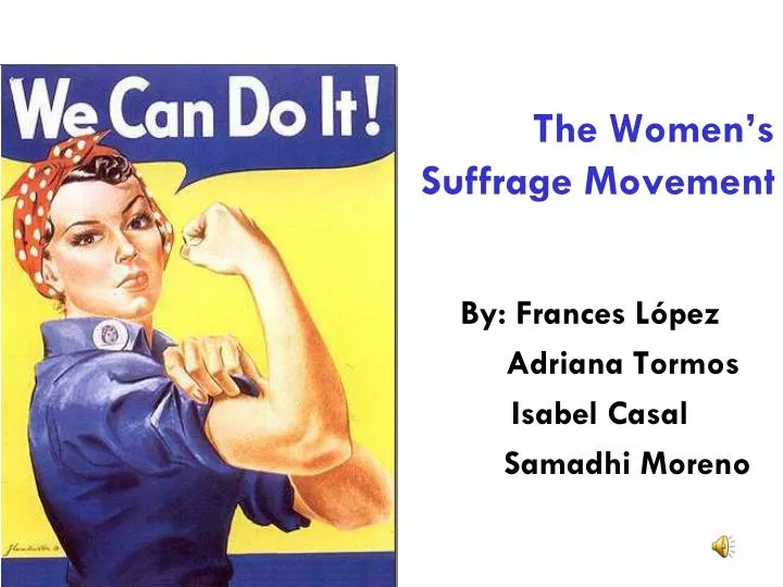 the women s suffrage movement