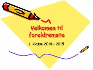 velkomen til foreldrem te