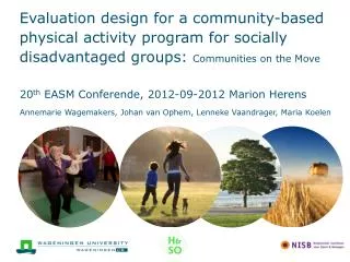 20 th EASM Conferende , 2012-09-2012 Marion Herens