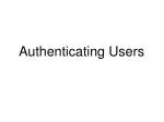 The Importance of User Authentication in Network Security: Techniques and Protocols - slide 1