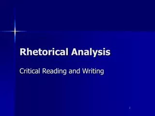 Rhetorical Analysis