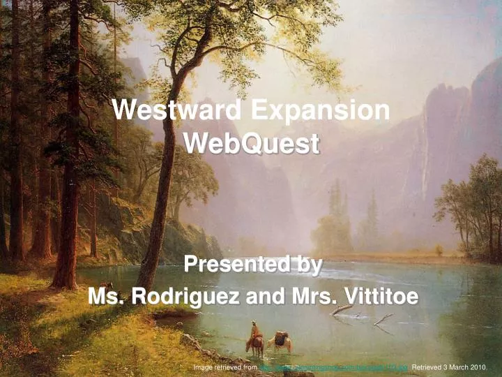 westward expansion webquest