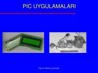 pic uygulamalari
