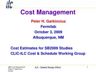 Cost Management