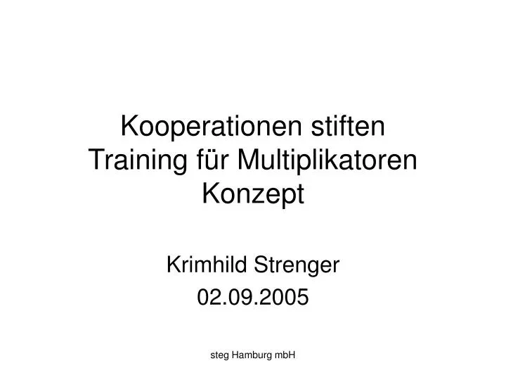 kooperationen stiften training f r multiplikatoren konzept