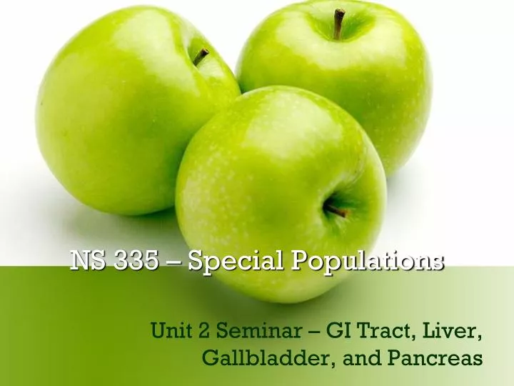 ns 335 special populations