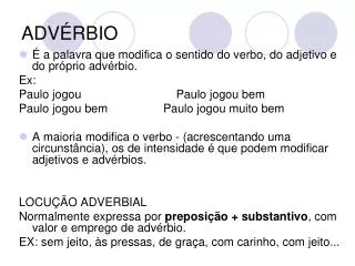 adv rbio