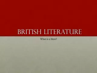 British Literature