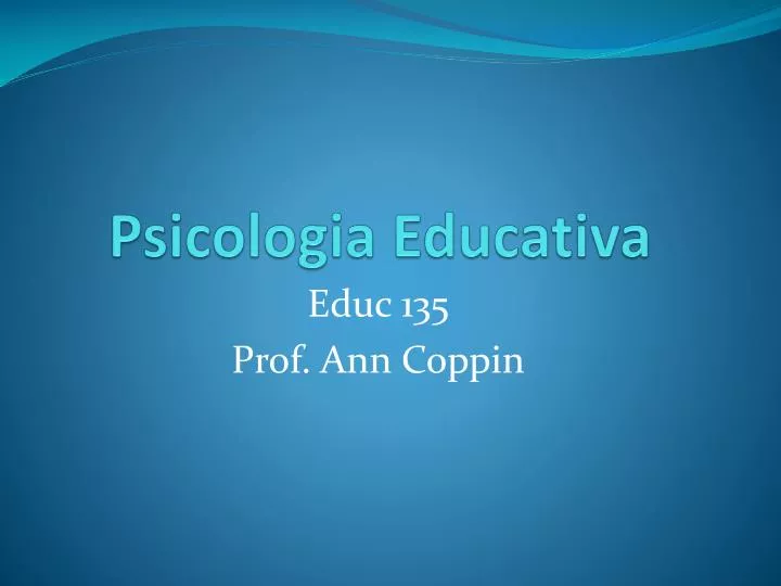 psicologia educativa