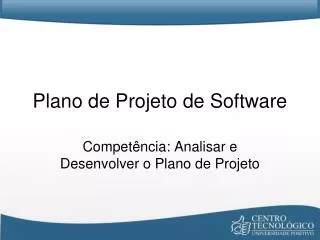 plano de projeto de software