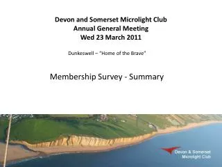 Membership Survey - Summary