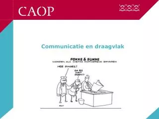 communicatie en draagvlak