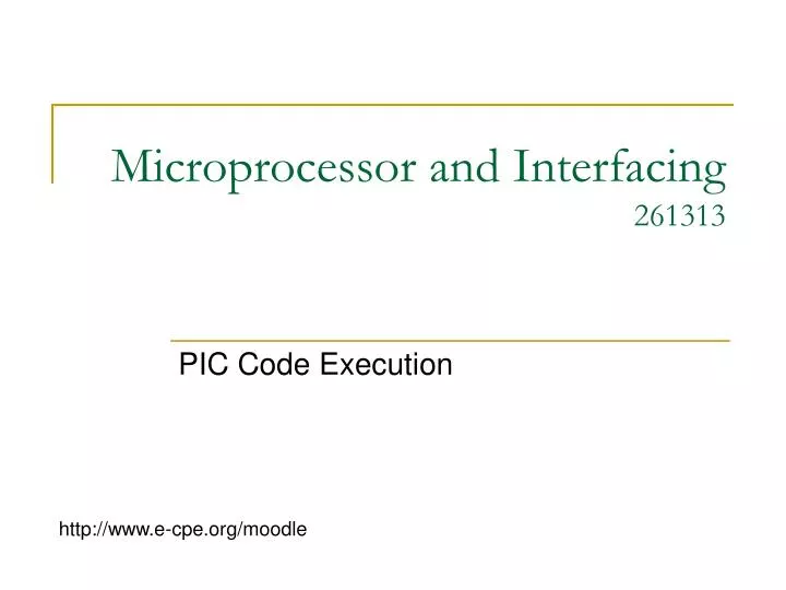 microprocessor and interfacing 261313