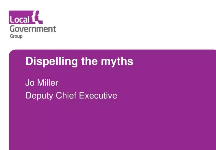 dispelling the myths