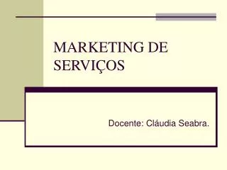 marketing de servi os