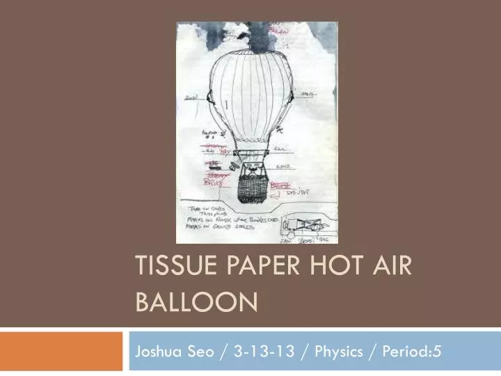 tissue paper hot air balloon