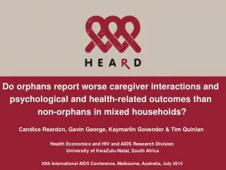 Do orphans report worse caregiver interactions and
