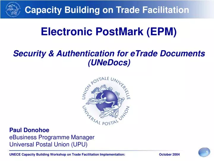 electronic postmark epm security authentication for etrade documents unedocs