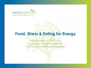 Food, Stress &amp; Eating for Energy