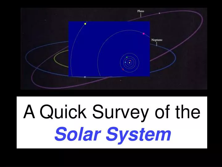 a quick survey of the solar system