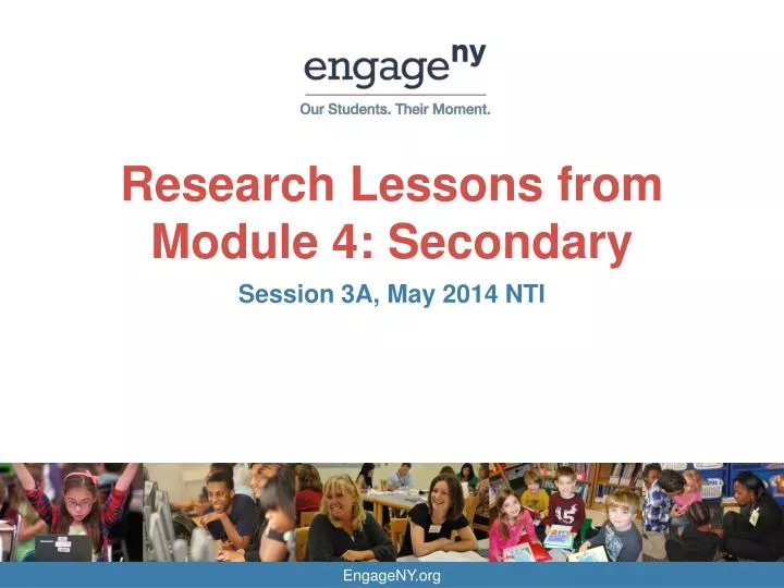 research lessons from module 4 secondary