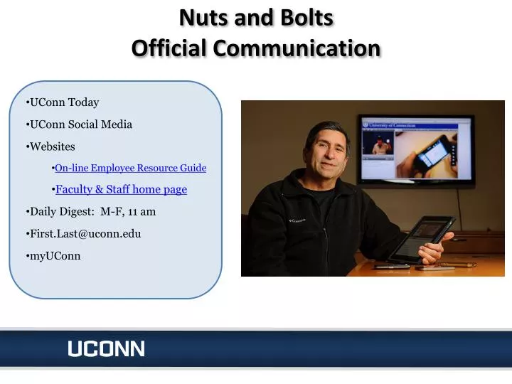 nuts and bolts official communication