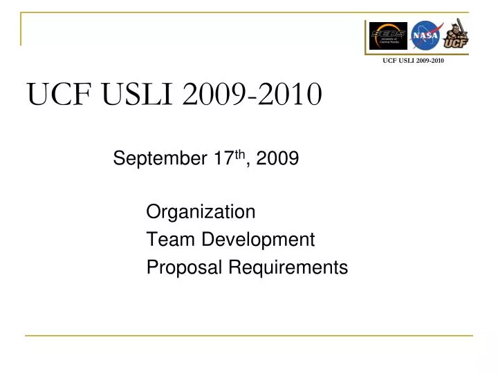 ucf usli 2009 2010