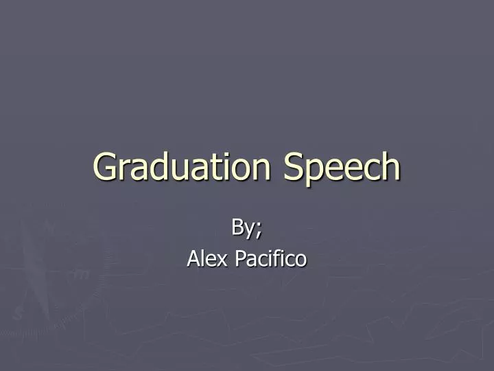 graduation speech