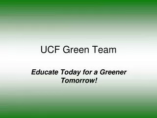 UCF Green Team