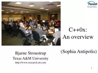 C++0x: An overview (Sophia Antipolis)