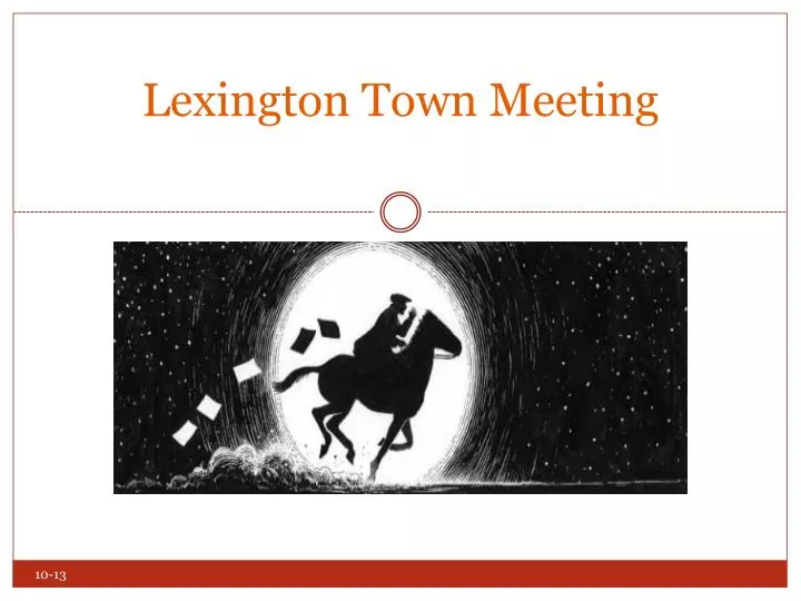 lexington town meeting