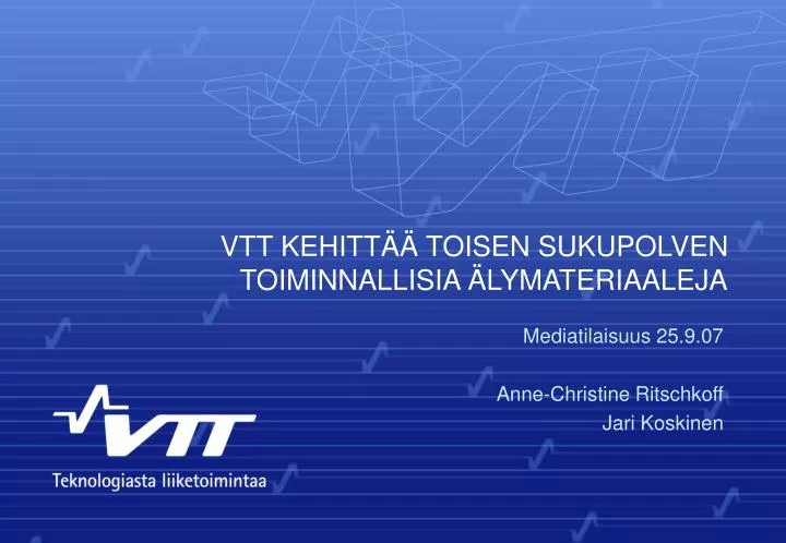 vtt kehitt toisen sukupolven toiminnallisia lymateriaaleja