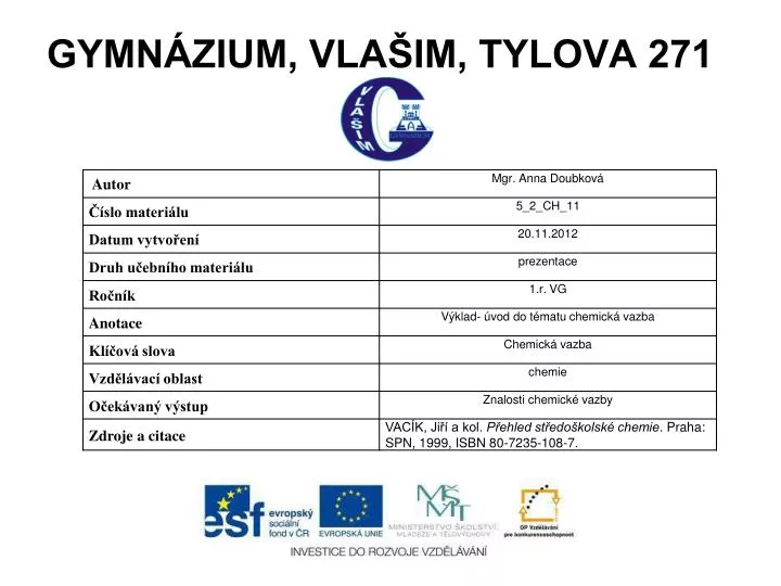 gymn zium vla im tylova 271