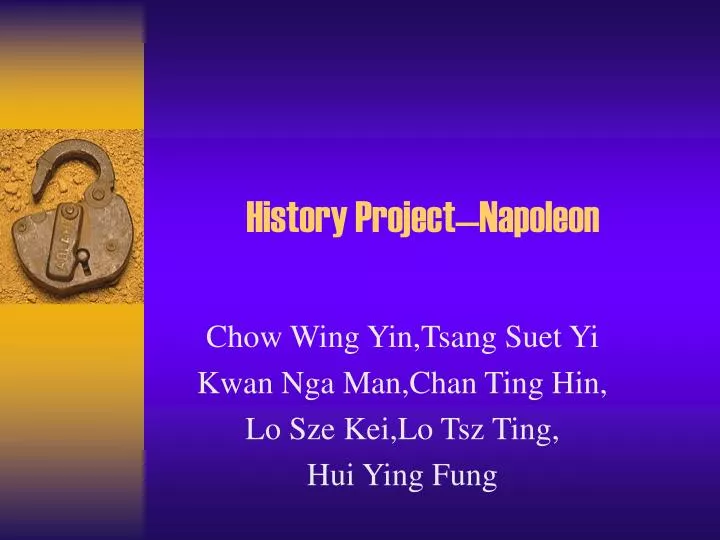 history project napoleon