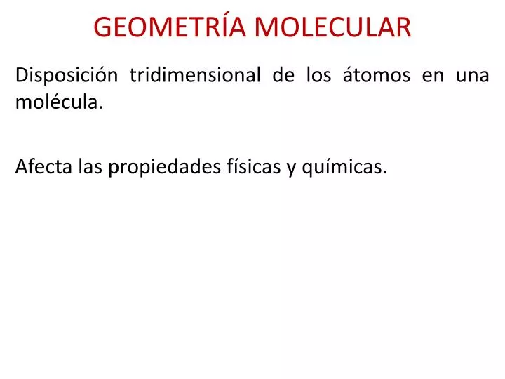 geometr a molecular