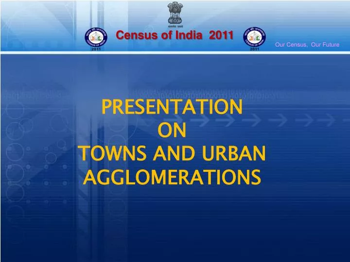 presentation on towns and urban agglomerations