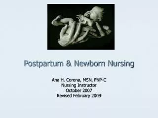 Postpartum &amp; Newborn Nursing