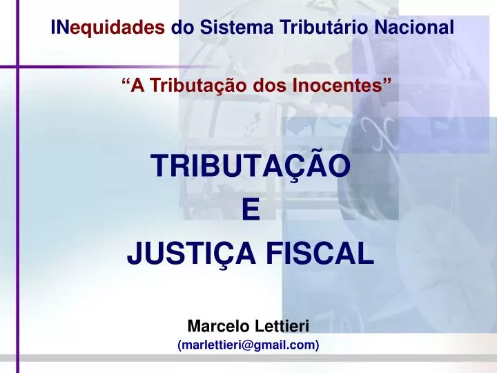 tributa o e justi a fiscal