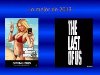 lo mejor de 2013