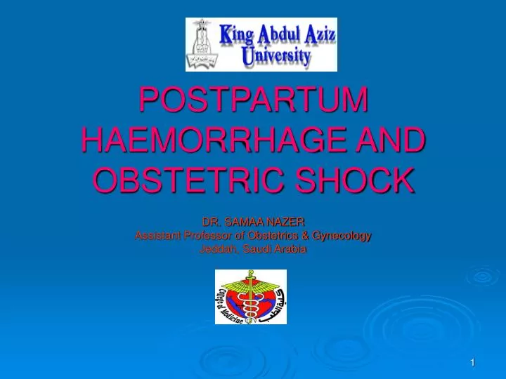 postpartum haemorrhage and obstetric shock