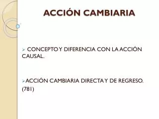 acci n cambiaria