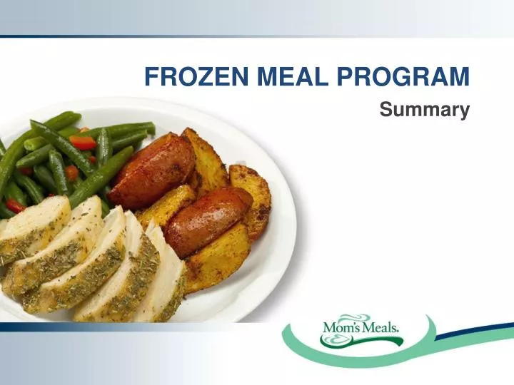 frozen meal program