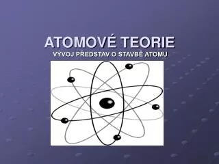 v voj p edstav o stavb atomu