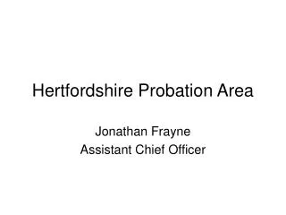 Hertfordshire Probation Area