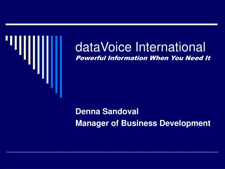 datavoice international powerful information when you need it