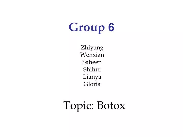 topic botox