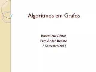 algoritmos em grafos