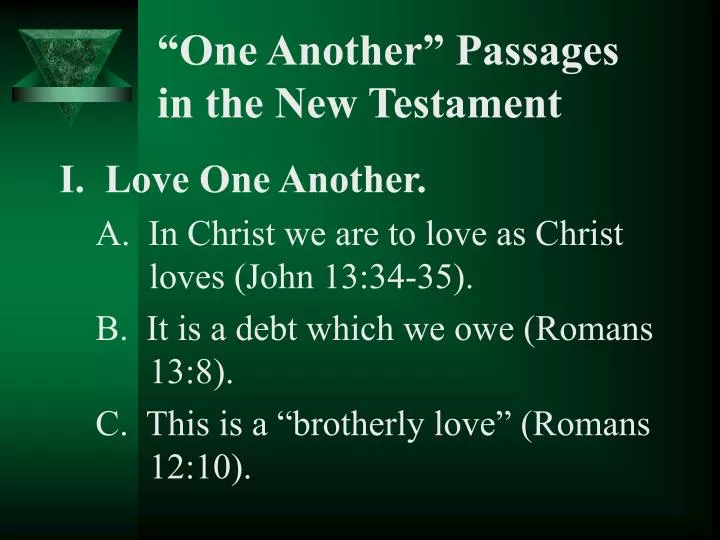 one another passages in the new testament