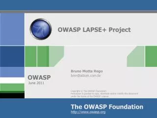 OWASP LAPSE+ Project