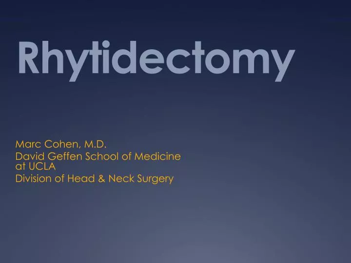 rhytidectomy